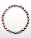 Purple Large Edison Freshwater Pearl, 11-13mm, with Ombre Amethyst Heishi and Sterling Silver Tourmaline Clasp, 18"
