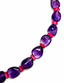 18" Smooth Graduated Amethyst Nugget an Heishi Necklace with Two Tone Diamond Clasp