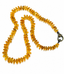 20" Faceted Graduated Citrine Disc with Sterling Silver Tourmaline Clasp