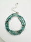 21" Natural Blue Zircon and Pyrite Bracelet/Necklace