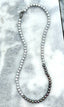 30" AAA High Luster Grey and Peacock 10-12mm Round Freshwater Pearl Necklace with Diamond Sterling Silver Clasp