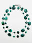36" AAA Raw Emerald Mix Necklace