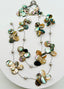 36" Abalone Teardrop Flutter Necklace with Grey Freshwater Pearl