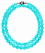 36" Amazonite Blue/Green Crystal Quartz Tube Necklace