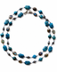 36" Apatite Jasper, Apatite Coin, Flat Faceted Labradorite and Hematite Ball Necklace