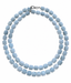 36" Blue Grey Faceted Crystal Quartz Tube Necklace