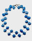 36" Flat Faceted Denim Lapis Necklace