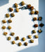 36" Flat Faceted Indonesian Fossil Coral Necklace
