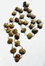 36" Flat Faceted Indonesian Fossil Coral Necklace