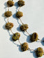 36" Flat Faceted Indonesian Fossil Coral Necklace