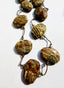 36" Flat Faceted Indonesian Fossil Coral Necklace