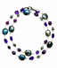 36" Mystic Labradorite, Lepidolite, and Amethyst Nugget Necklace