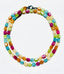 36" Square Multi Color Crystal Quartz Necklace