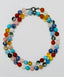 36" Multicolor Gemstone Ball Necklace with Sterling Silver Clasp
