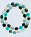 36" Labradorite, Moonstone, Aquamarine, Amazonite, Emerald, and Larimar Mix Necklace