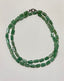 36" Natural Green Aventurine Tube Necklace