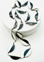 36" Oval Mother of Pearl and Black Tab Necklace
