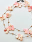 36" Pink Mother of Pearl Teardrop Necklace with Pink Freshwater Pearl