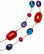 36" Ruby/Kyanite, Ruby Jade, Ruby Rondelle, and London Blue Quartz Necklace