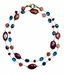 36" Faceted Ruby, Apatite, Strawberry Quartz, and Ruby/Kyanite Mix Necklace