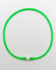 16" Green Rubber Necklace with White Freshwater Pearl
