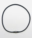 20" Black Rubber Necklace with Tahitian Pearl