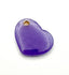 Purple Jade 14K Yellow Gold Heart Pendant