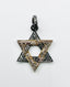 Vermeil and Sterling Silver Pave Diamond Jewish Star