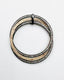 Pave Diamond Sterling Silver and Vermeil Concentric Circle Pendant