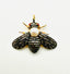 Pave Diamond Freshwater Pearl and Ruby 18K Gold Vermeil and Rhodium Bee Pendant