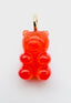 Carnelian Gummy Bear Pendant with Vermeil Ring