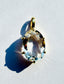 Crystal Quartz, 9.25 ctts, Gold Vermeil Pendant, 0.8"