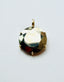 Faceted Round Pyrite Gold Pendant, 1"