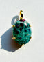 Ruby in Kyanite, 10.5 ctts, Gold Vermeil Pendant, 0.9"