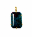 Ruby in Kyanite Pendant with Gold Vermeil, 1"