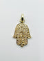 Vermeil Pave Diamond Hamsa Pendant