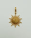 Small Diamond Pave Sun Pendant with Gold Vermeil