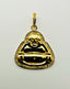 Polished 18K Gold Vermeil and Diamond Buddha Pendant