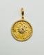 Gold Vermeil Diamond Sun Disc Pendant
