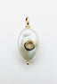 Vermeil Pretty Petite Freshwater Oval Coin Pearl Pendant