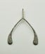 Pave Diamond White Rhodium Large Wishbone Pendant