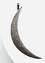 Large Diamond Moon Shaped Pendant