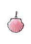 Pink Mother of Pearl and Diamond Clam Shell Pendant, 52.16 cttw, 1.5" H