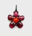 Pink Tourmaline Carnelian and Diamond Flower Pendant