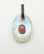 Rainbow Moonstone Pink Tourmaline and Diamond Pendant