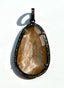 Rutilated Quartz Pendant with Diamond, 25.21 CTTW, 2"