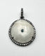 One of a Kind Diamond and Solar Quartz Pendant