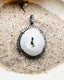 One of a Kind Pendant with Solar Quartz and Diamond