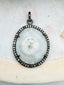 One of a Kind Solar Quartz and Diamond Pendant