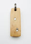 Tan Horn Sterling Silver and Diamond Pendant